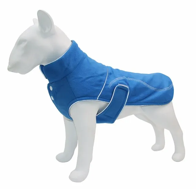 New Style Pet Jackets Warm Autumn And Winter Big Polar Fleece Dog Cotton-padded Clothes Reflective Stripe Dog Clothes S-5xl