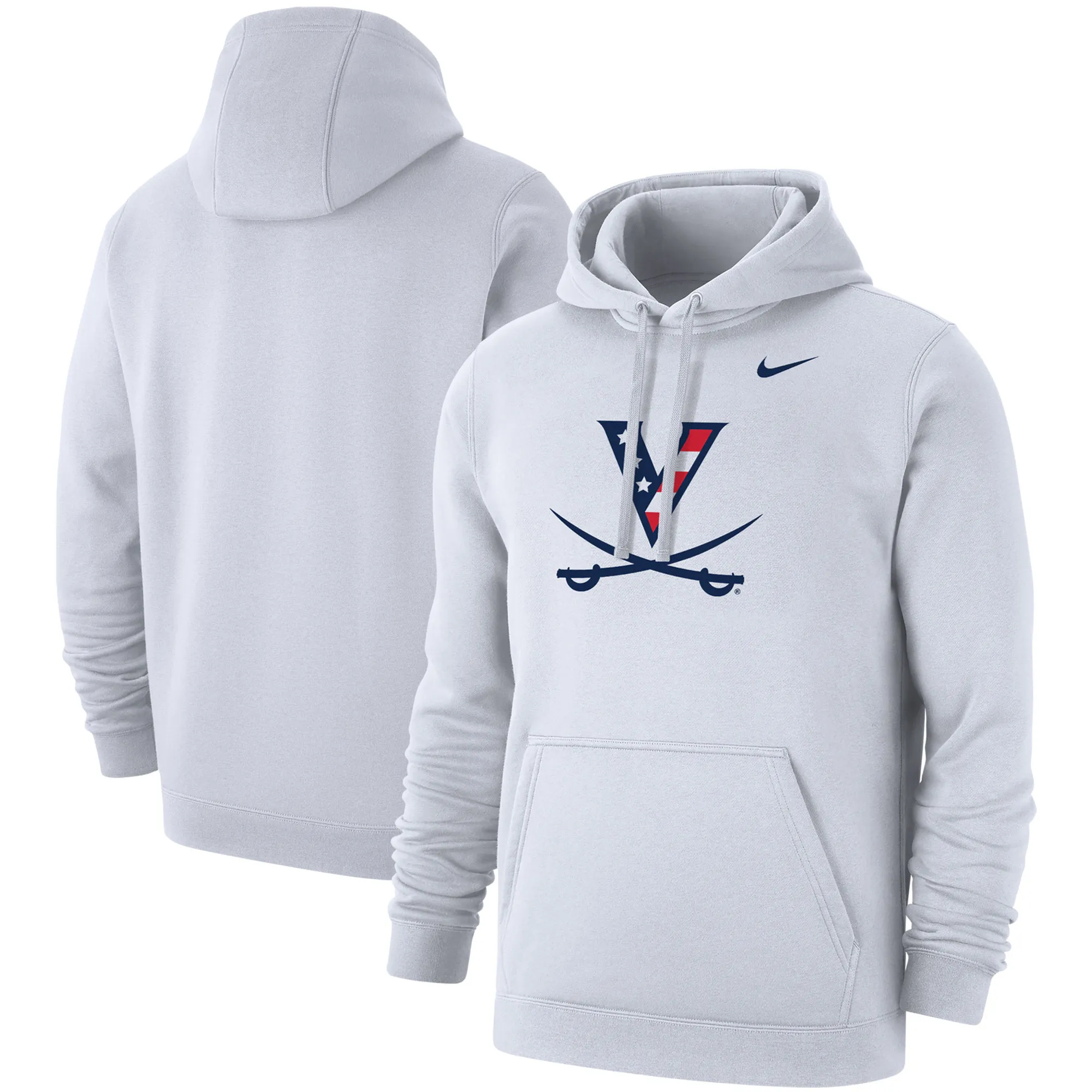 Nike Virginia Cavaliers Red, White & Hoo Club Fleece Pullover Hoodie