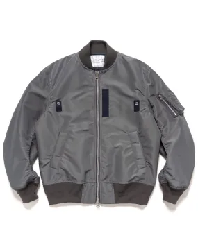 Nylon Twill Blouson Charcoal/Gray