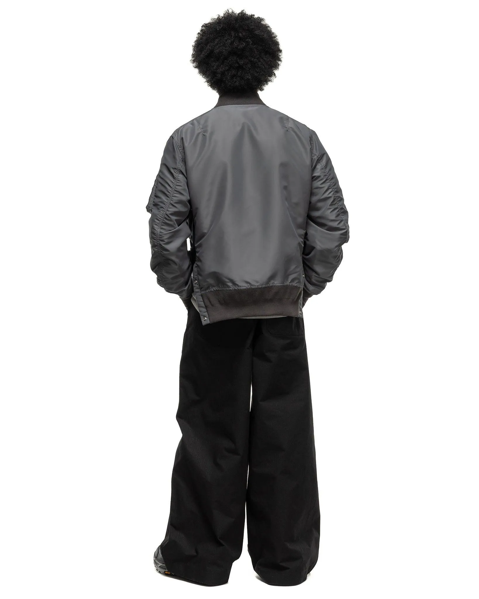 Nylon Twill Blouson Charcoal/Gray