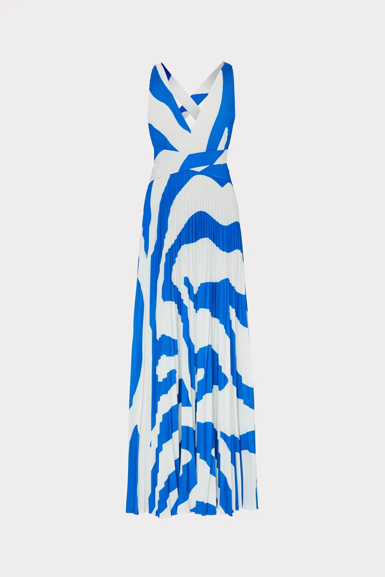 Oria Print Pleated Dress