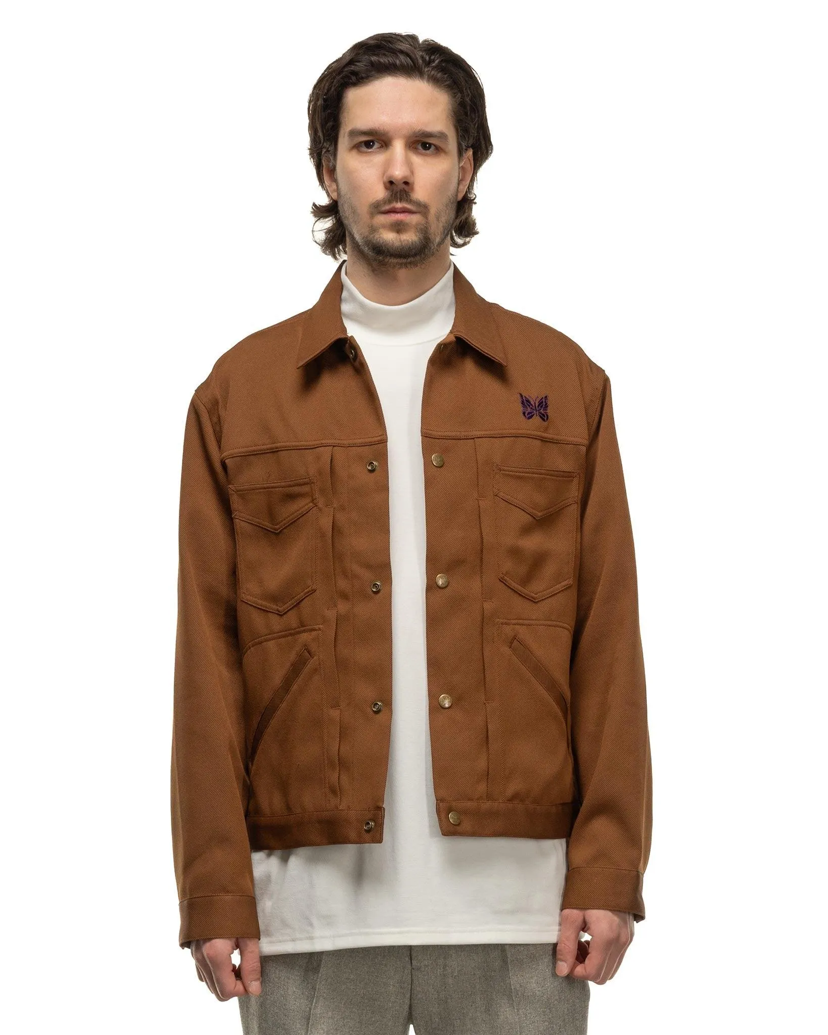 Penny Jean Jacket - Poly Twill Brown