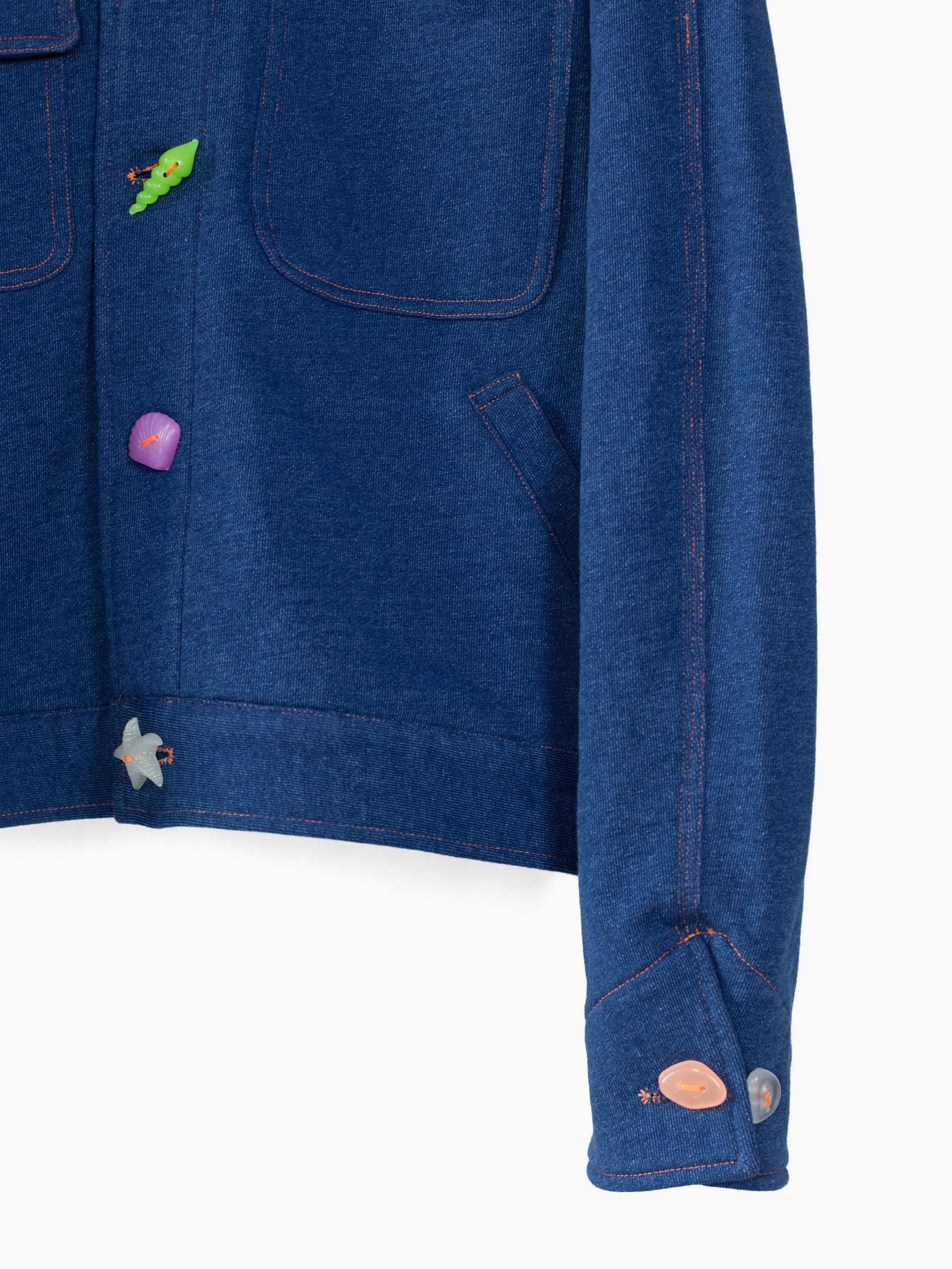 Penultimate SS23 Deep Sea Jersey Denim Jacket