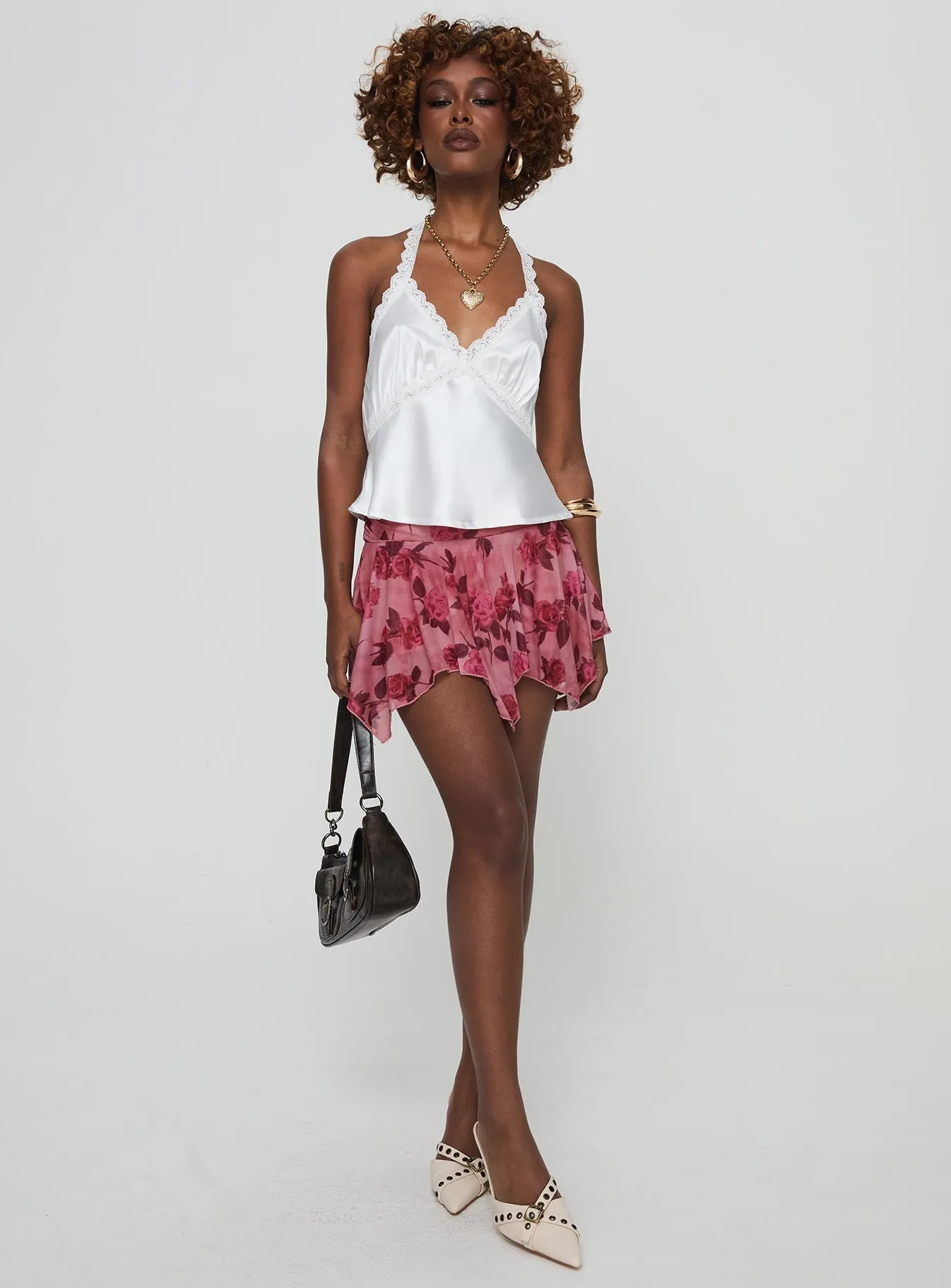 Perezie Mini Skirt Pink