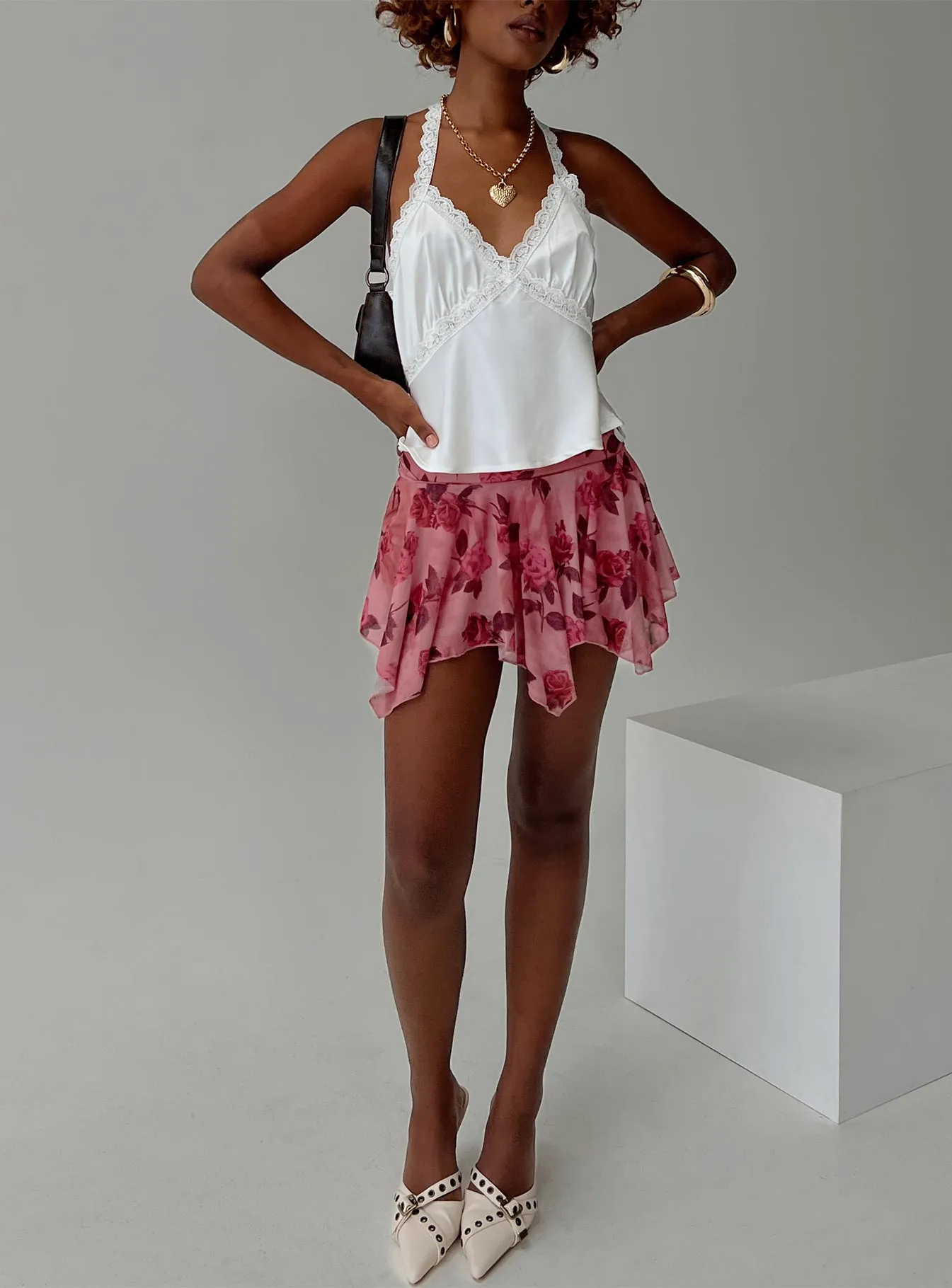 Perezie Mini Skirt Pink