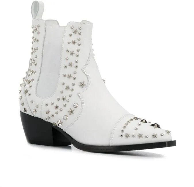 Philipp Plein low cowboy boots White