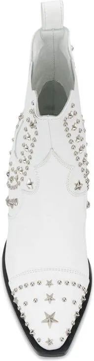 Philipp Plein low cowboy boots White