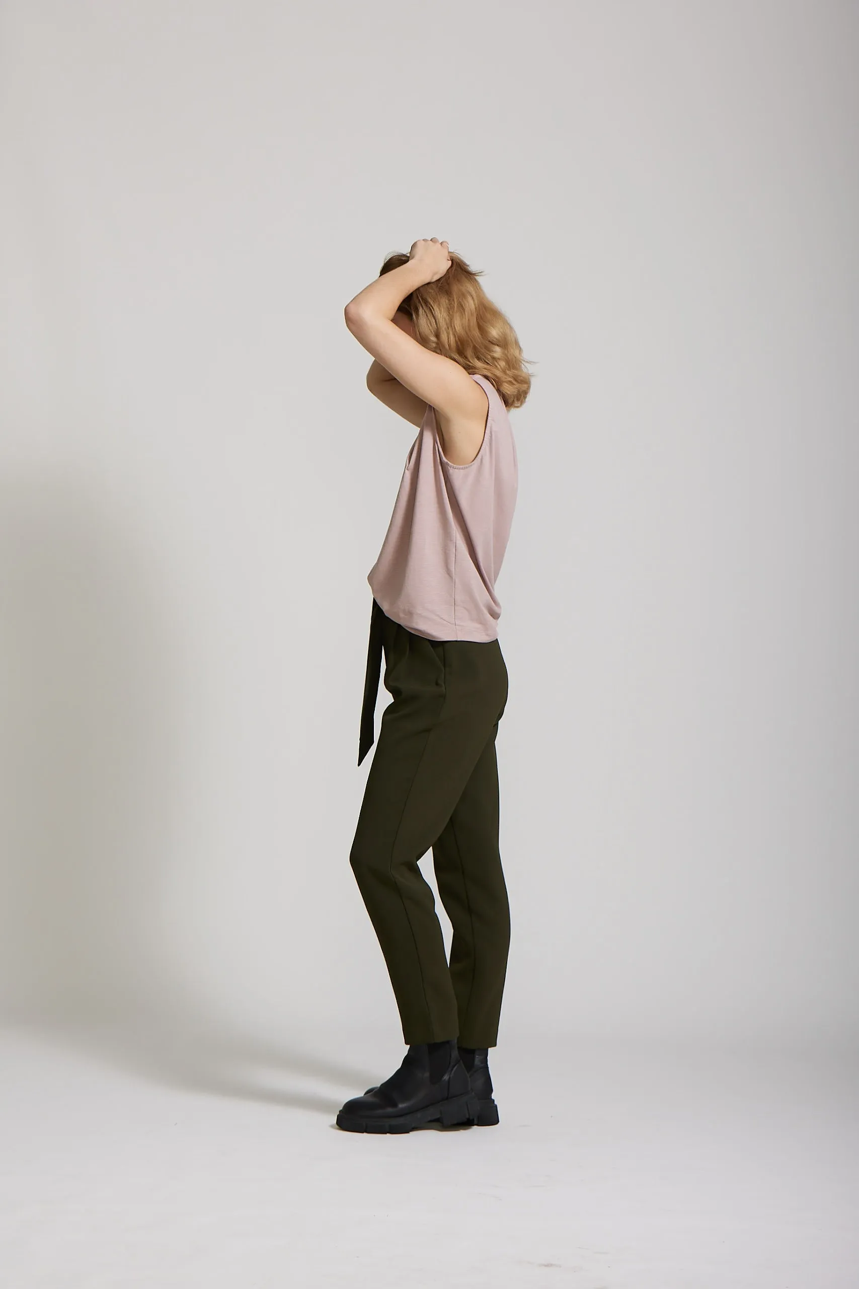 Pleat Pant - Forest