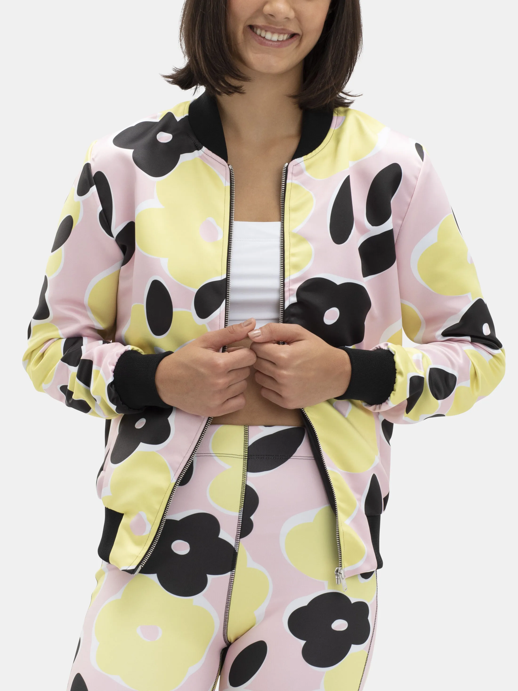 Printed Bomber Jacket Women's. Bespoke Ladies Bomber Jacket