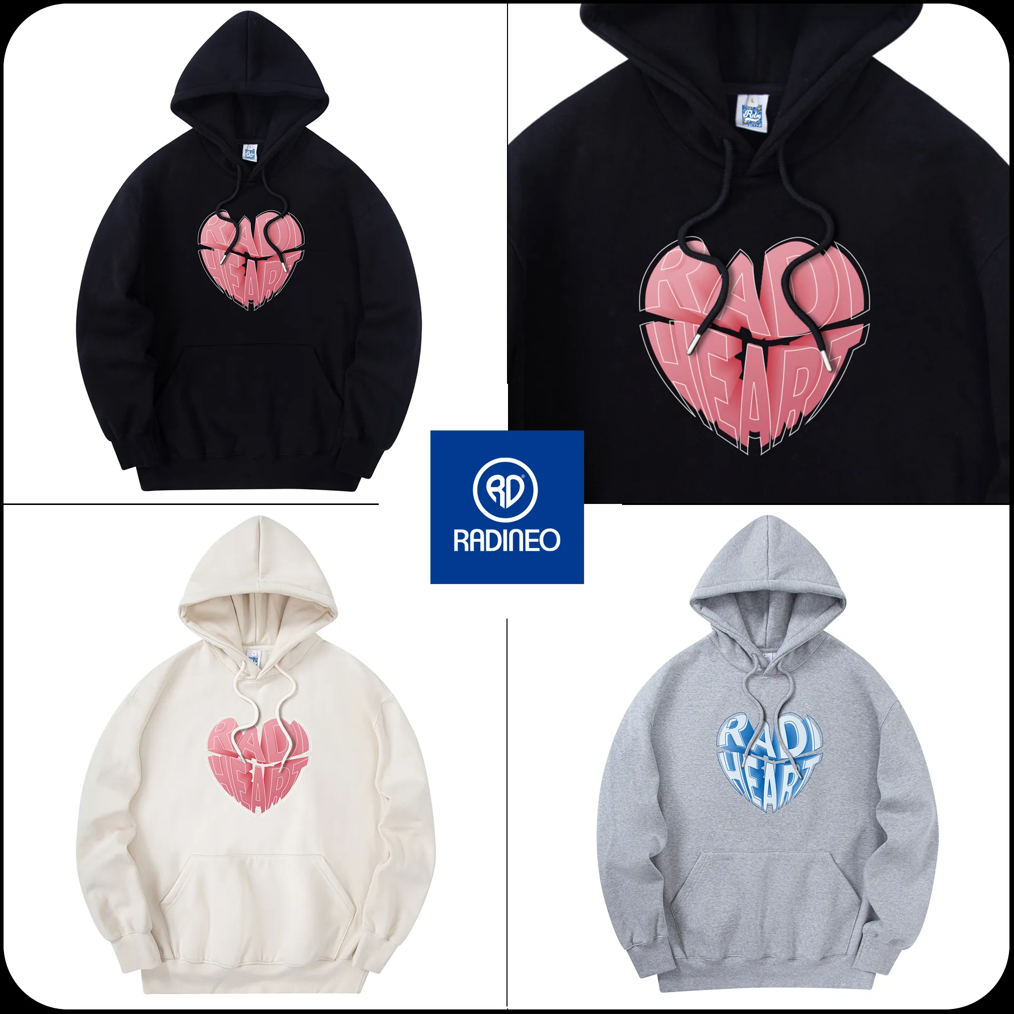 RADINEO  |[RADINEO]★ HEART BALLOON HOODIE