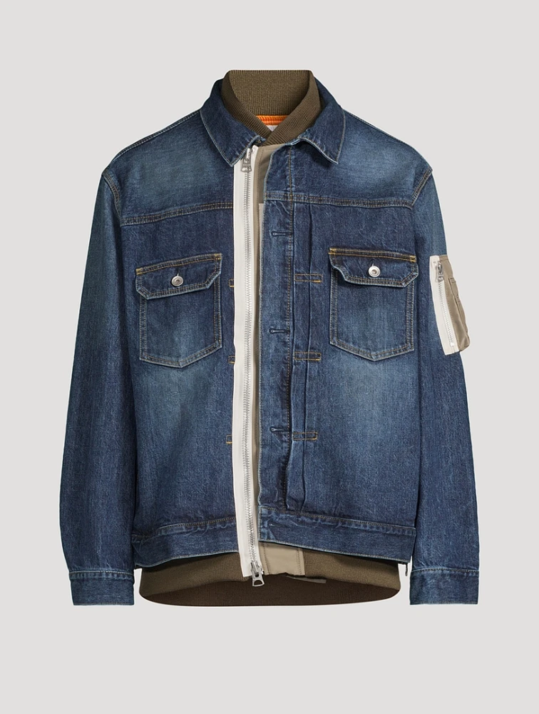 SACAI Layered Denim Jacket