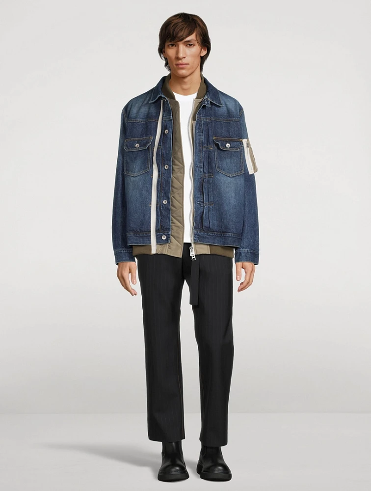 SACAI Layered Denim Jacket