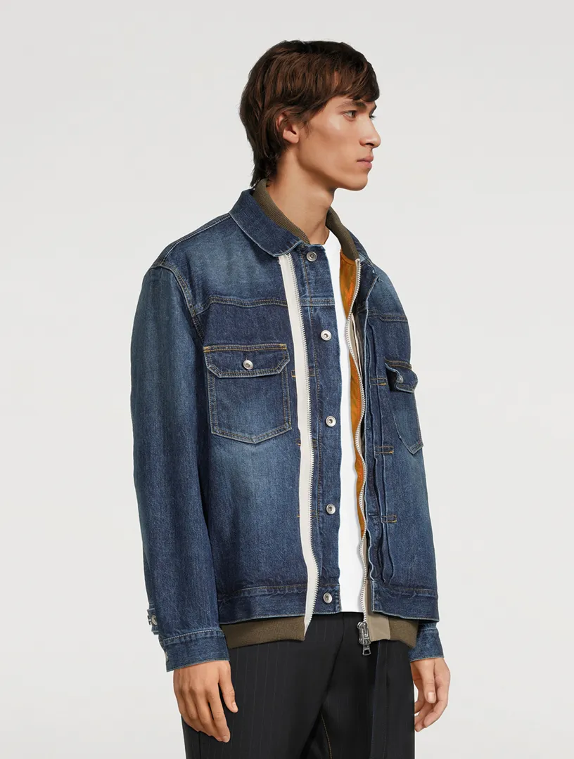 SACAI Layered Denim Jacket