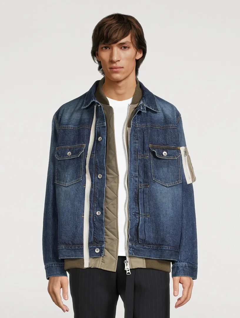 SACAI Layered Denim Jacket