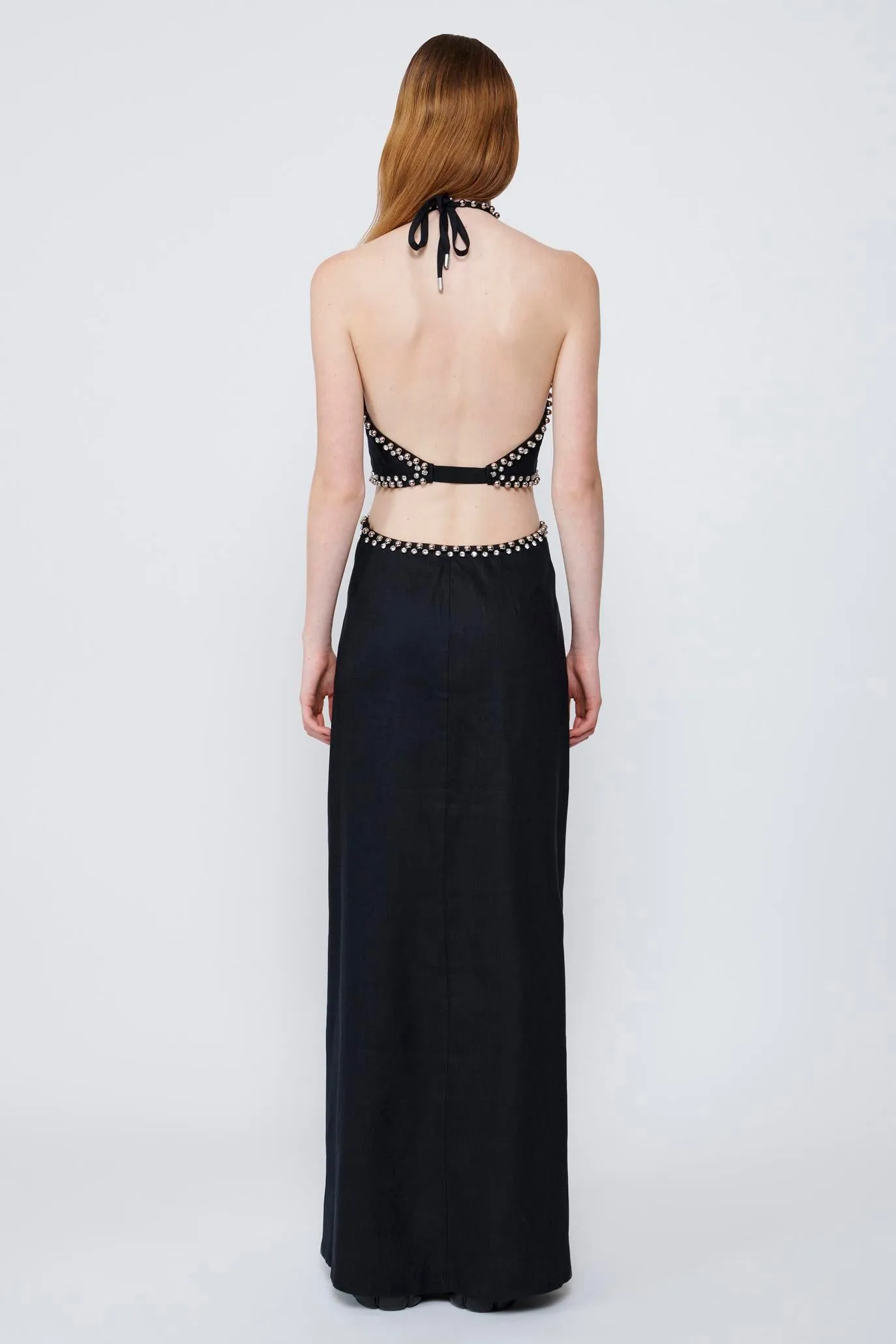 Simkhai - Bellina Halter Neck Cut Out Maxi Dress - Black