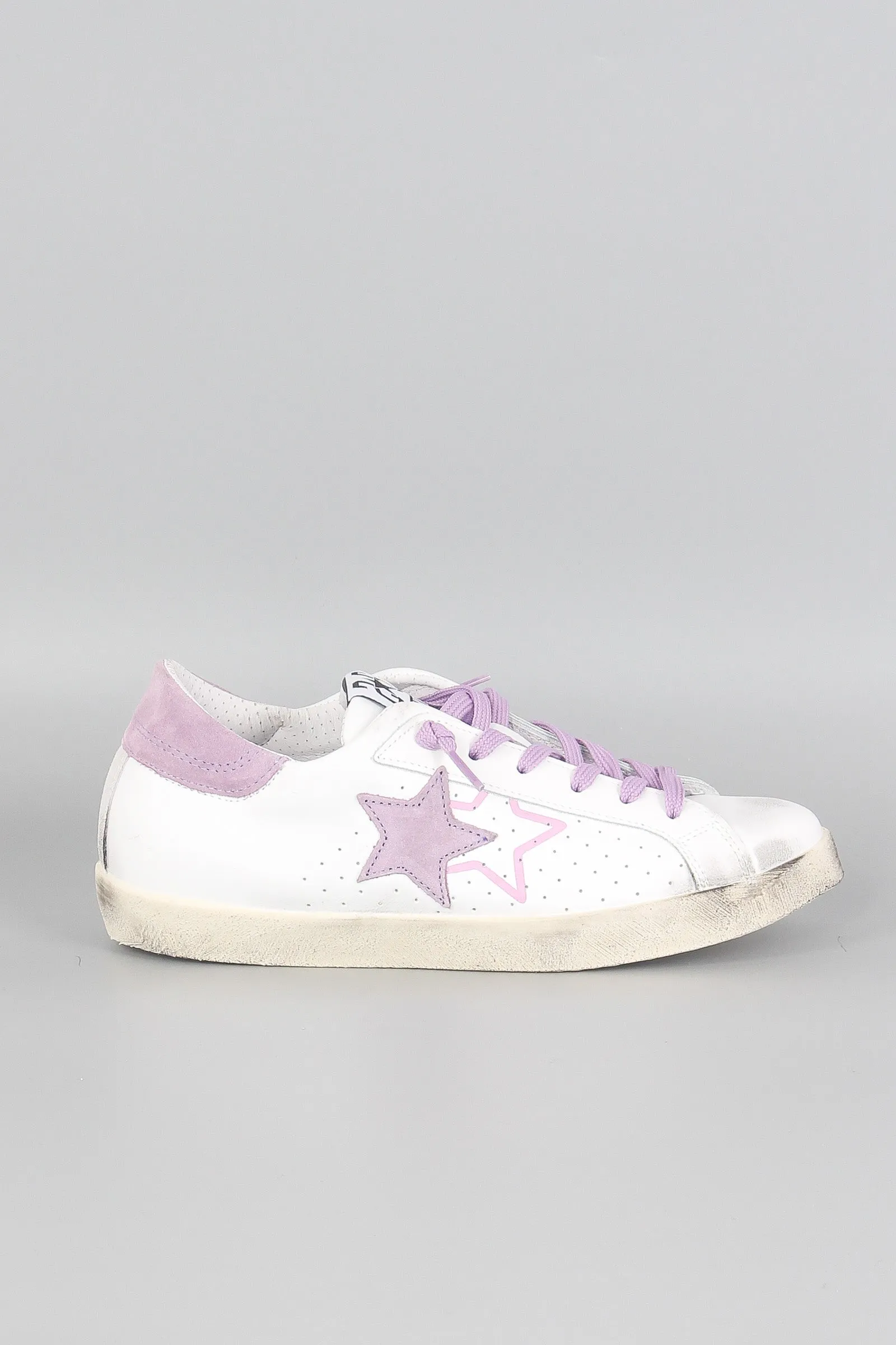 Sneaker One Star Bianco/lilla