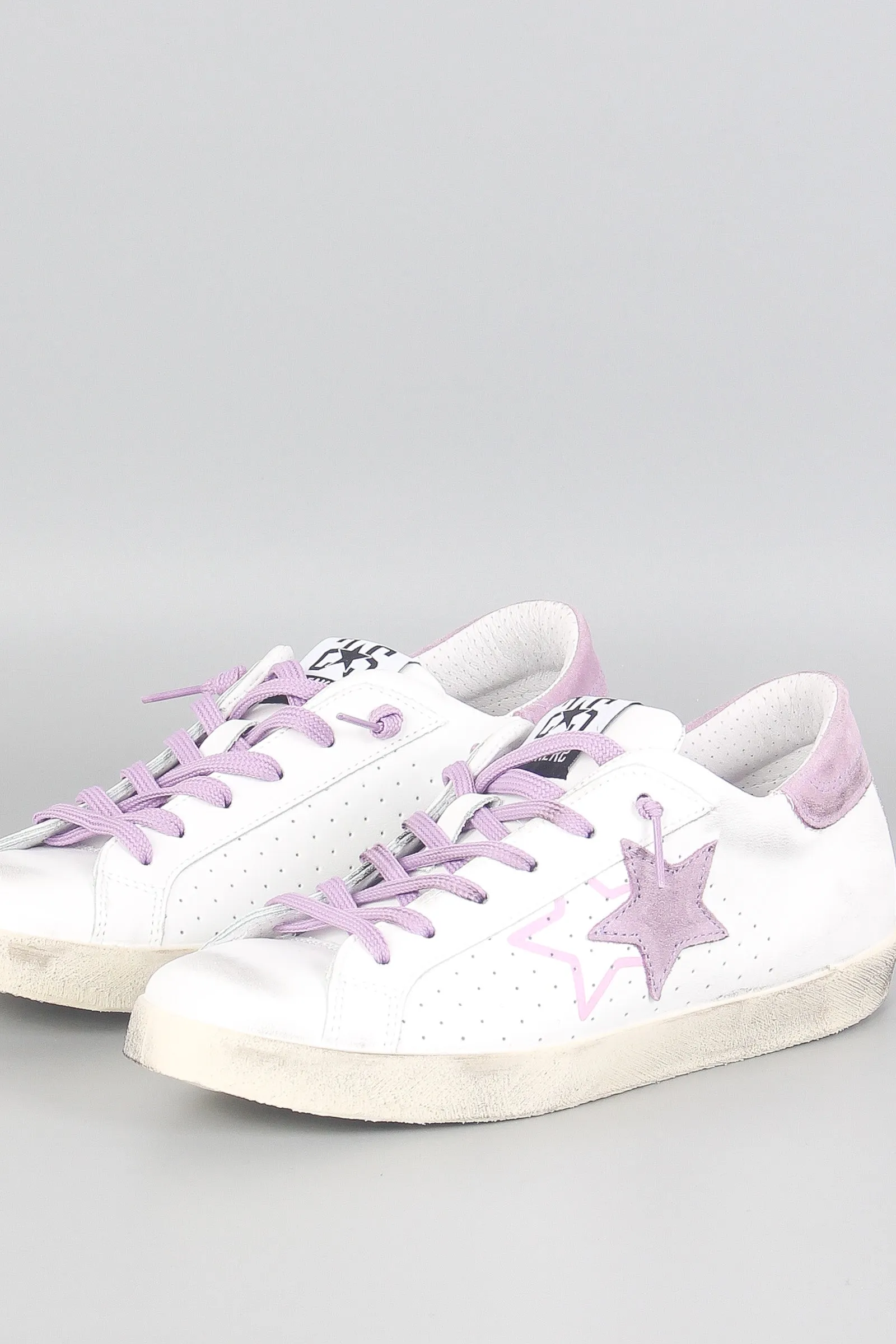 Sneaker One Star Bianco/lilla