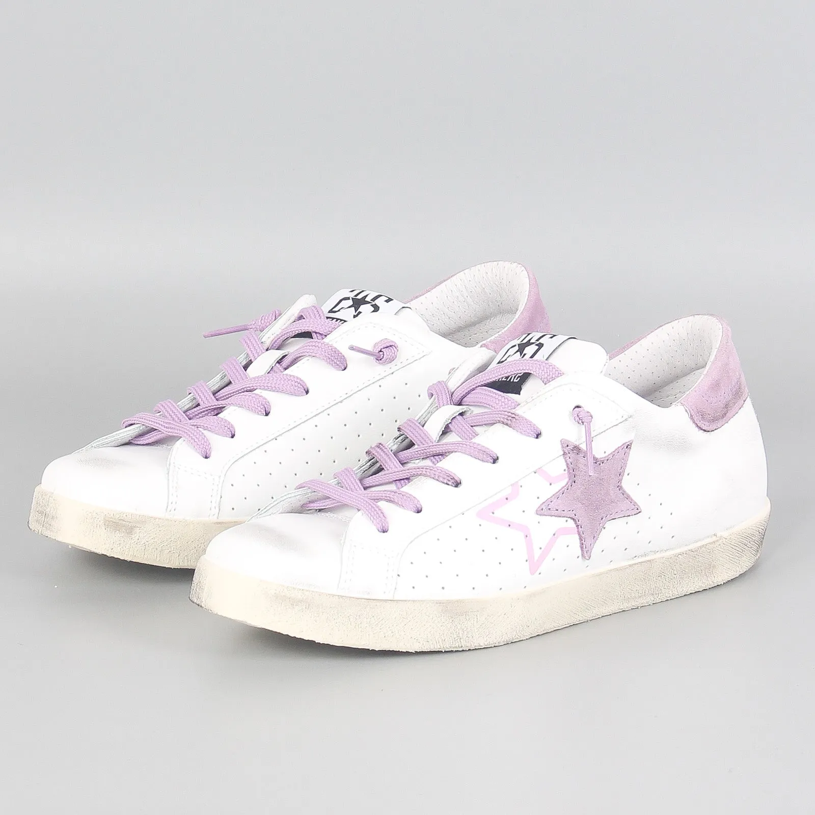 Sneaker One Star Bianco/lilla