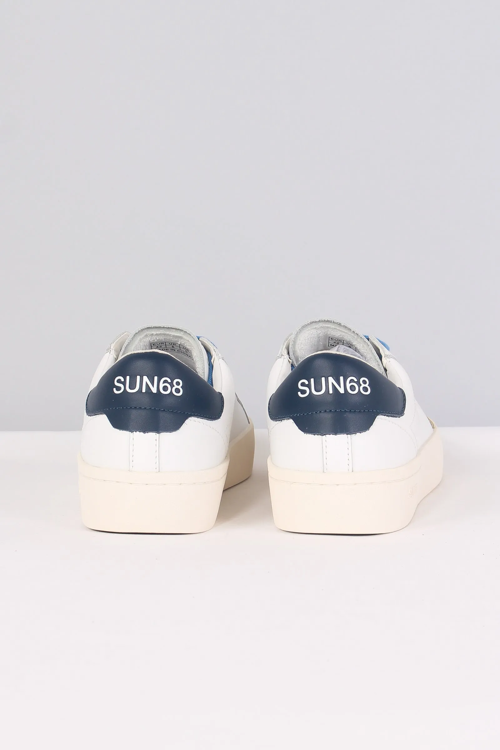 Sneaker Street Leather Bianco/navy