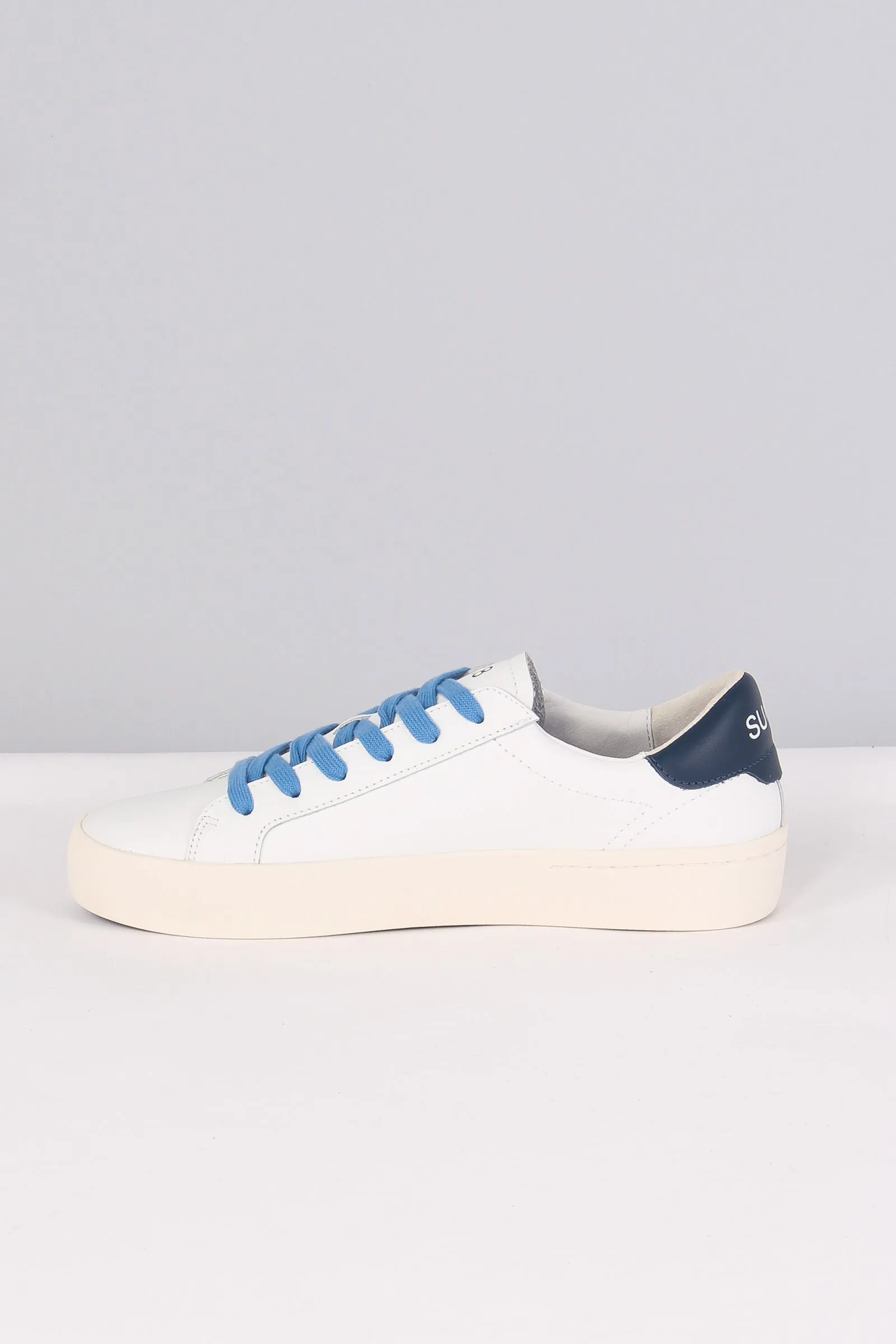 Sneaker Street Leather Bianco/navy