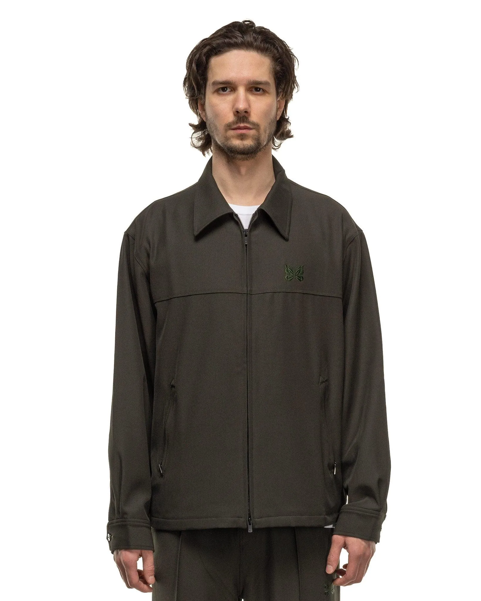 Sport Jacket - PE/R/PU Cavalry Twill Green