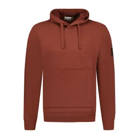 Stone Island Cotton Hoodie Sweatshirt Maroon