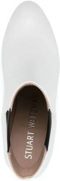 Stuart Weitzman Yuliana 60mm Chelsea boots White