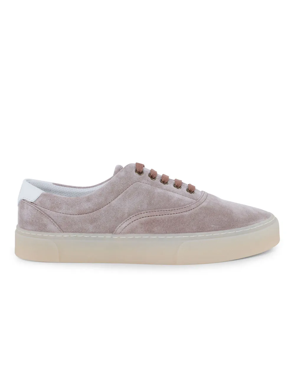 Suede Sail Sneaker in Beige