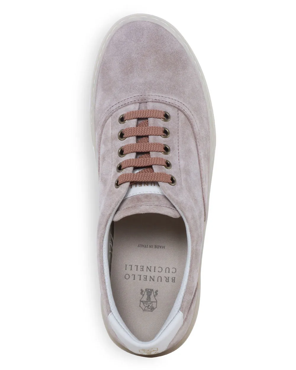 Suede Sail Sneaker in Beige