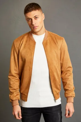 Suedette Bomber Jacket