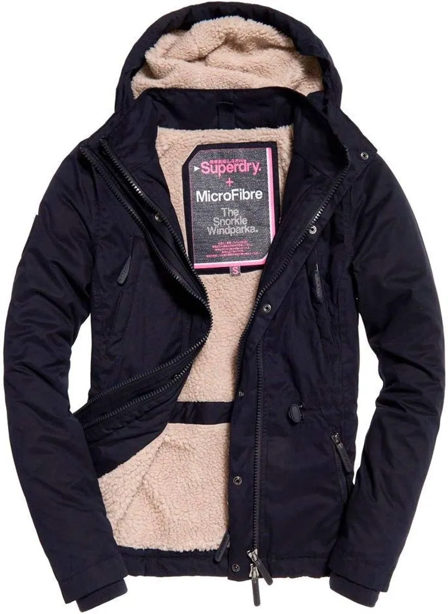 Superdry Womens Boxy Snorkle Parka Jackets Super Navy