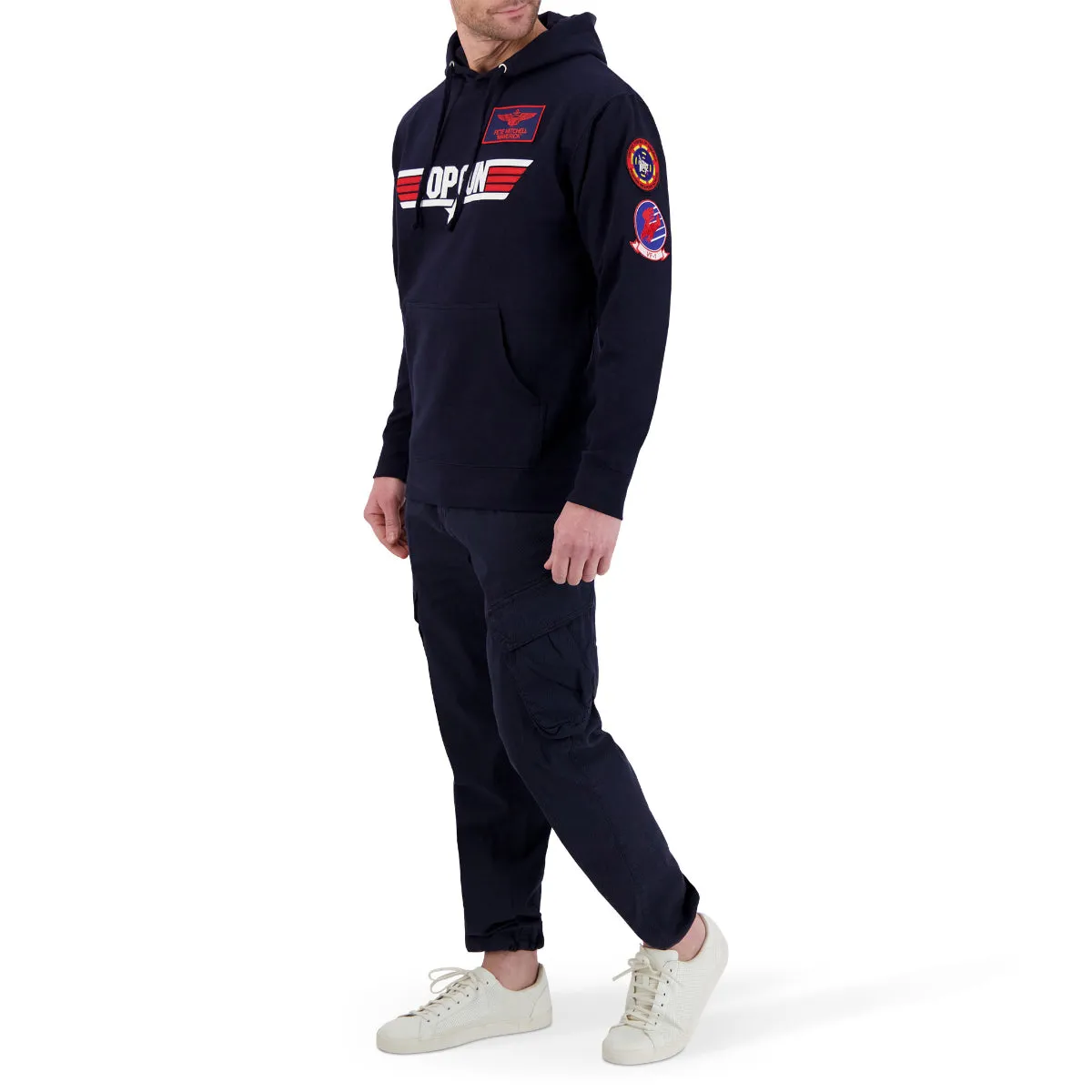 TOP GUN Unisex Logo Hoodie - NAVY