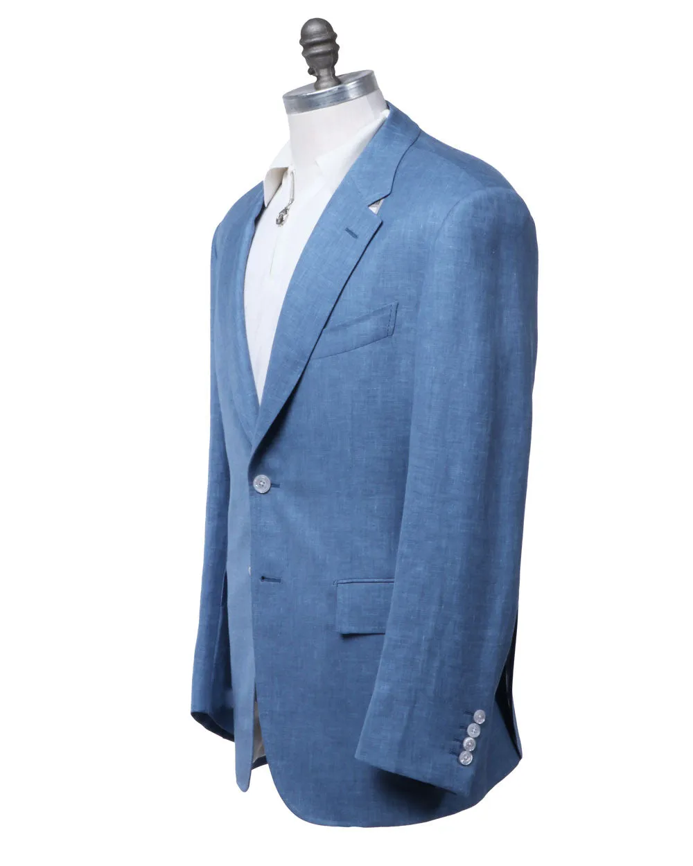 Two Button Blue Woven Sportcoat