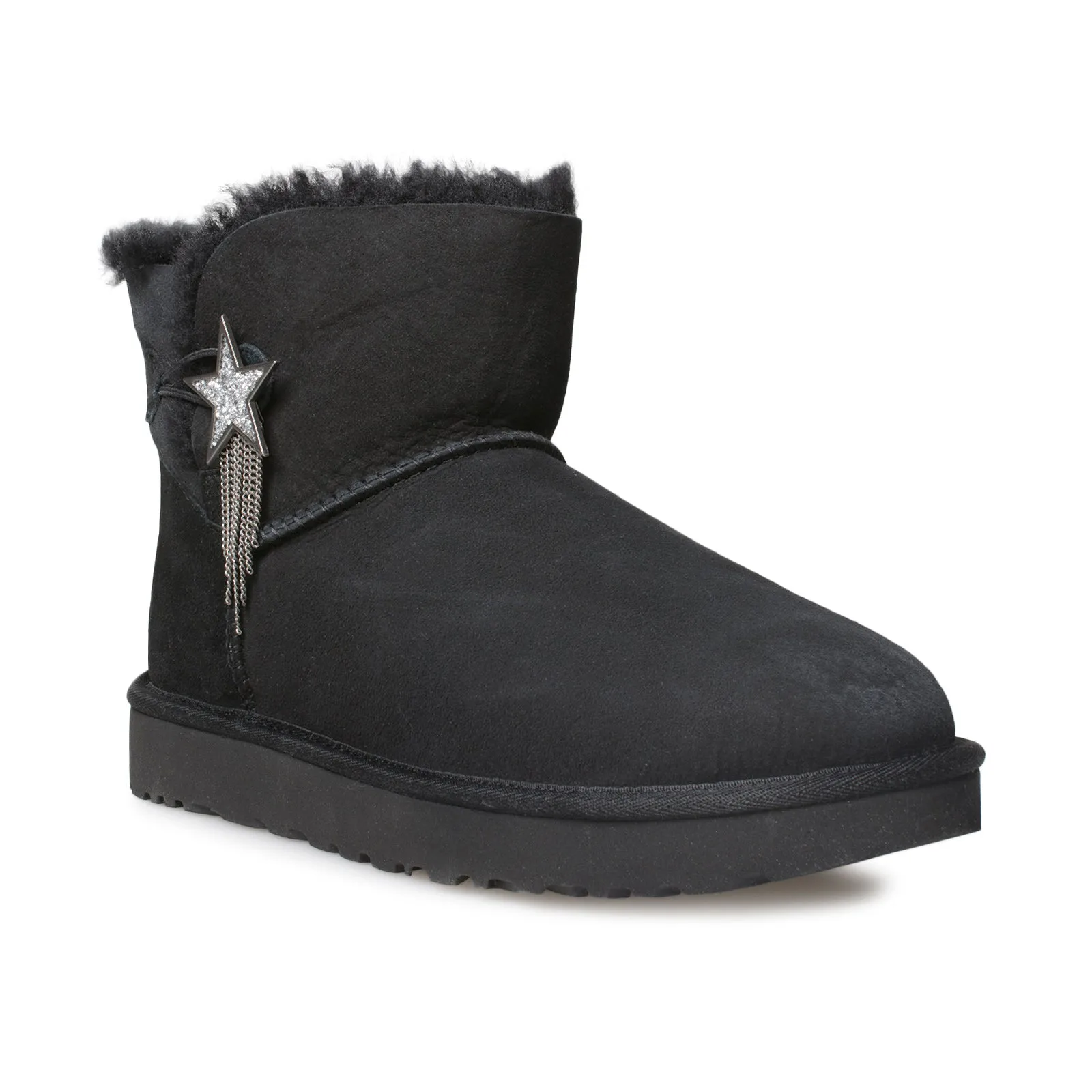 UGG Mini Bailey Star Black Boots - Women's