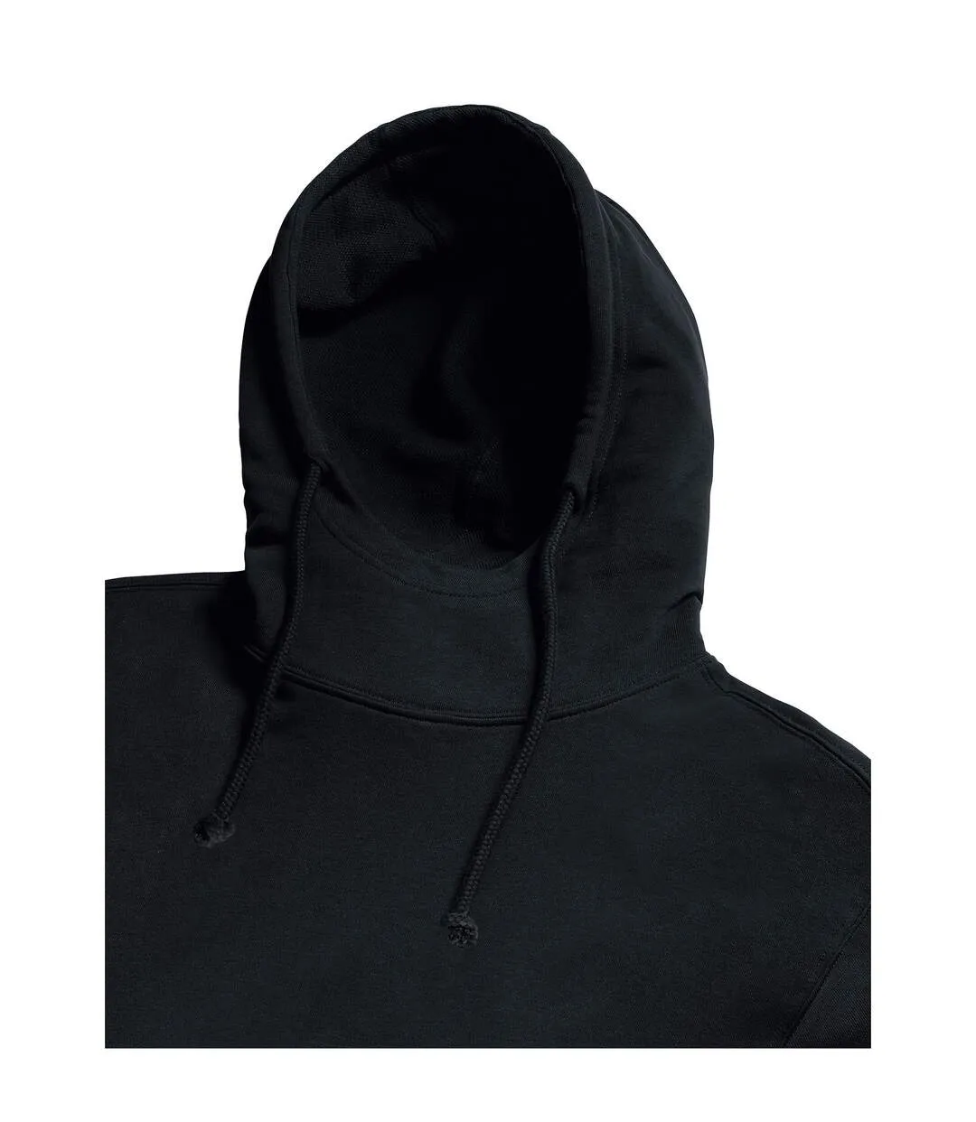 Unisex adult organic hoodie black Russell