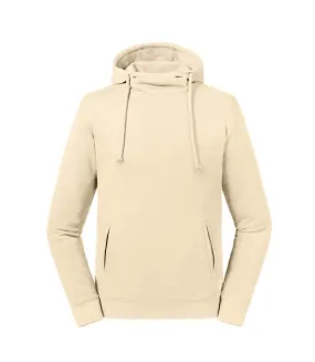 Unisex adult organic hoodie natural Russell