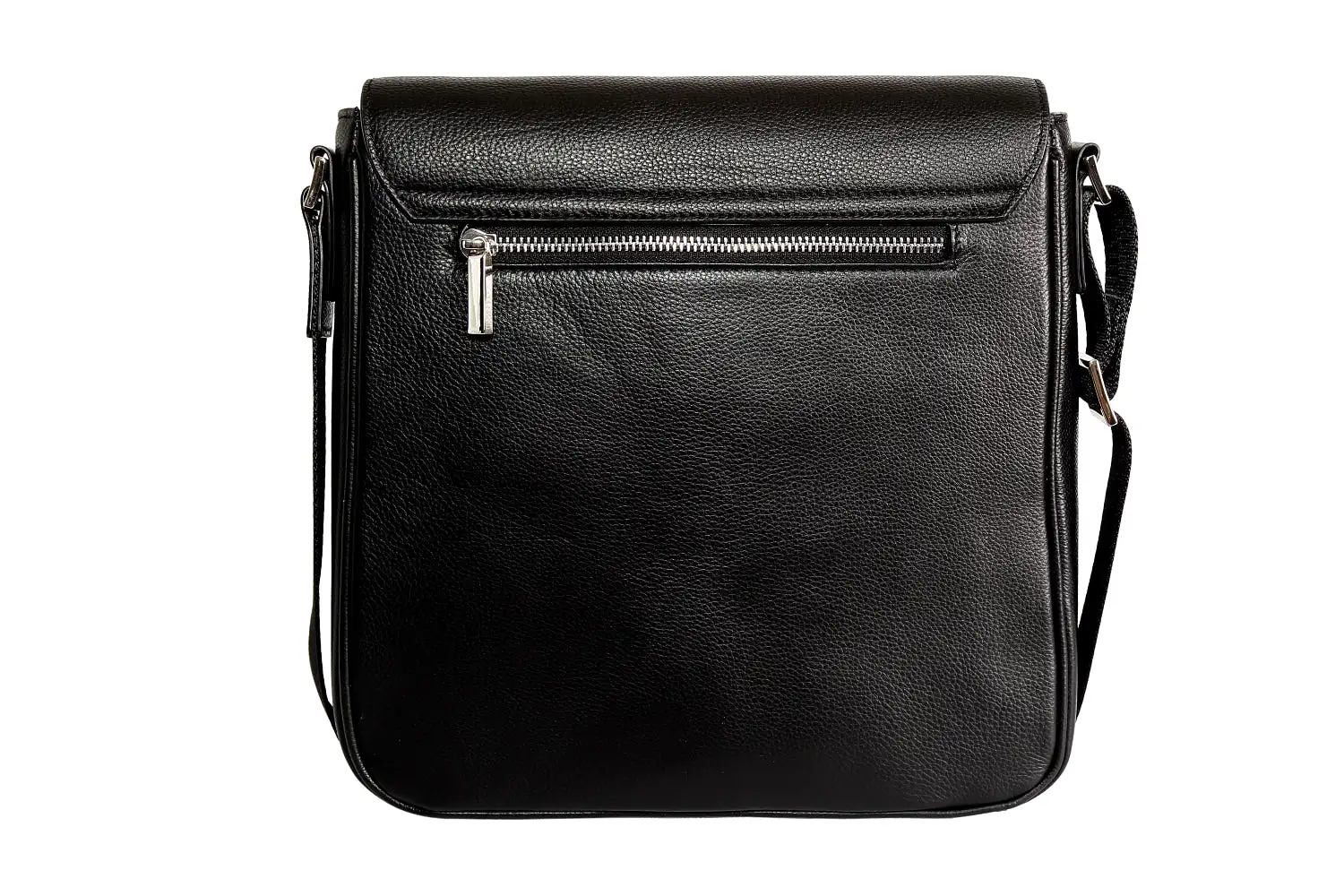 Unisex Vky Mateo Leather Messenger Shoulder Bag Handbag - Black