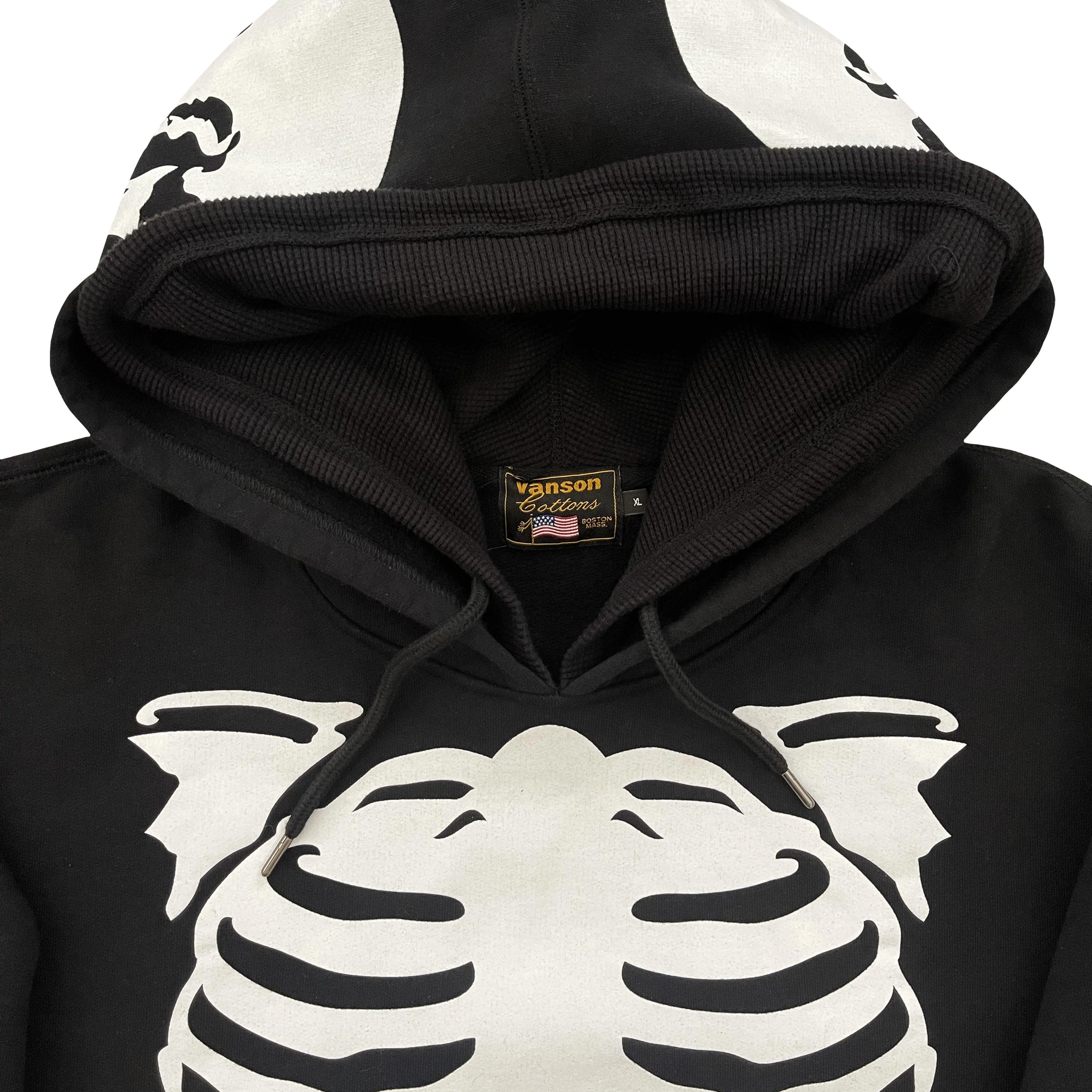 Vanson Leathers Skeleton Hoodie - XL