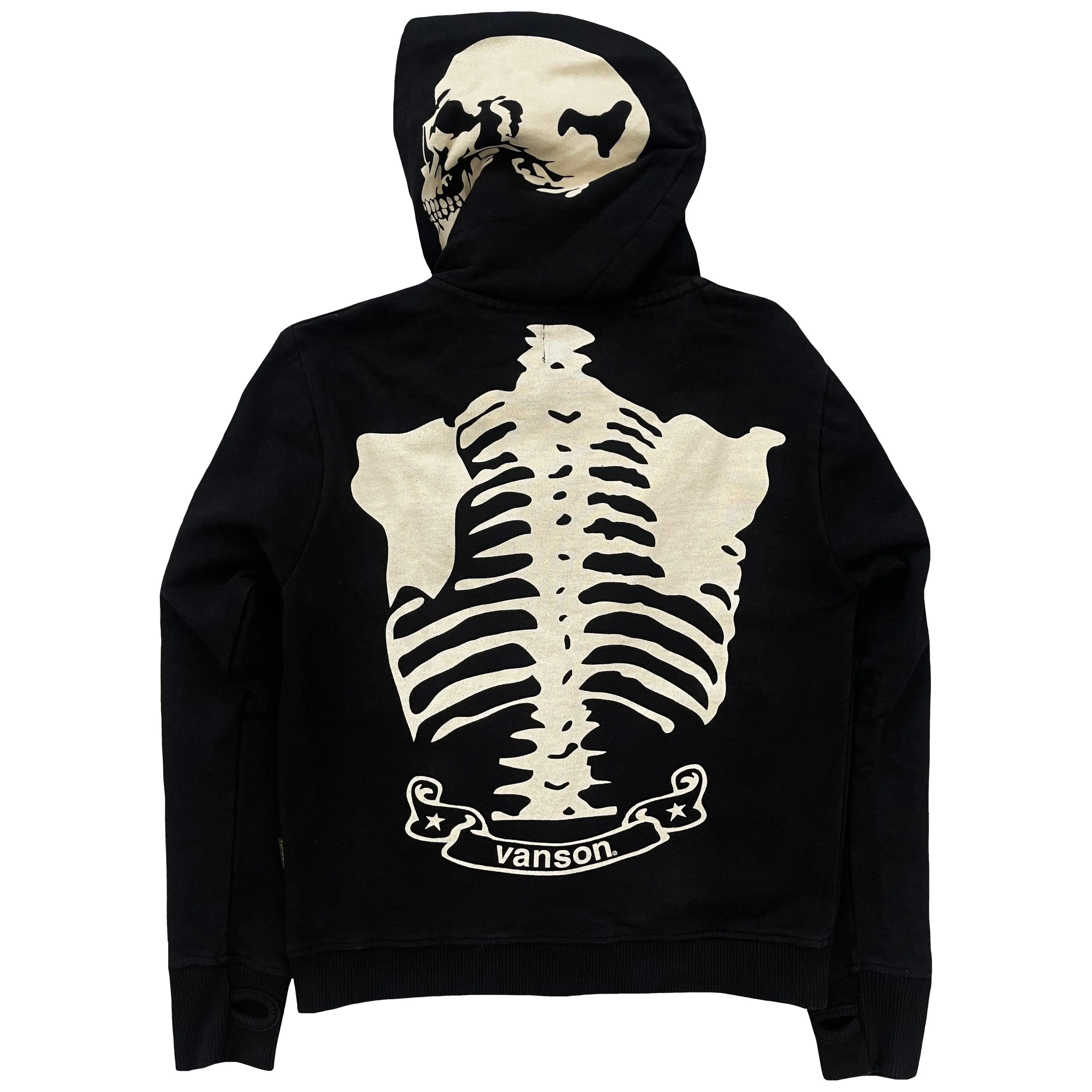 Vanson Leathers Skeleton Hoodie