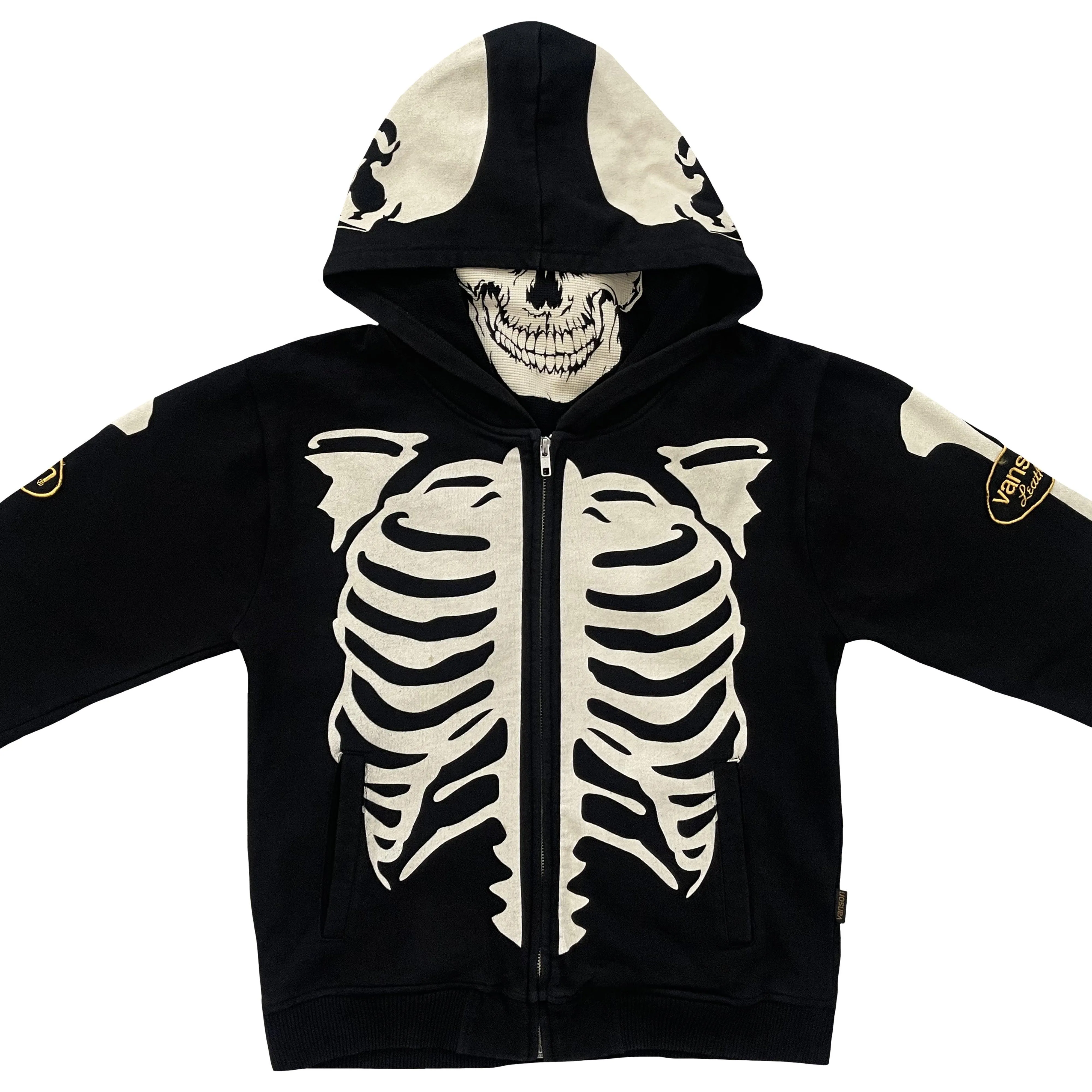 Vanson Leathers Skeleton Hoodie