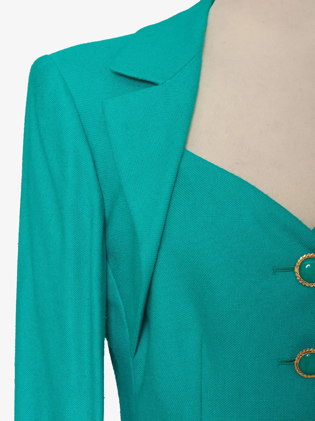 Vintage Green Linen Suit