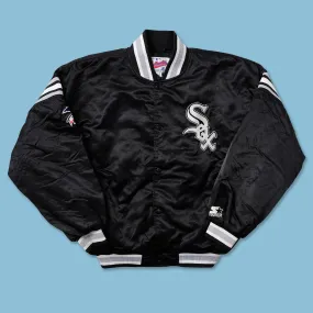 Vintage Starter Chicago White Sox Satin Bomber Jacket XLarge