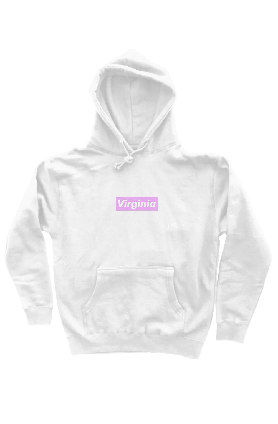 Virginia Box Logo Hoodie Pink/White