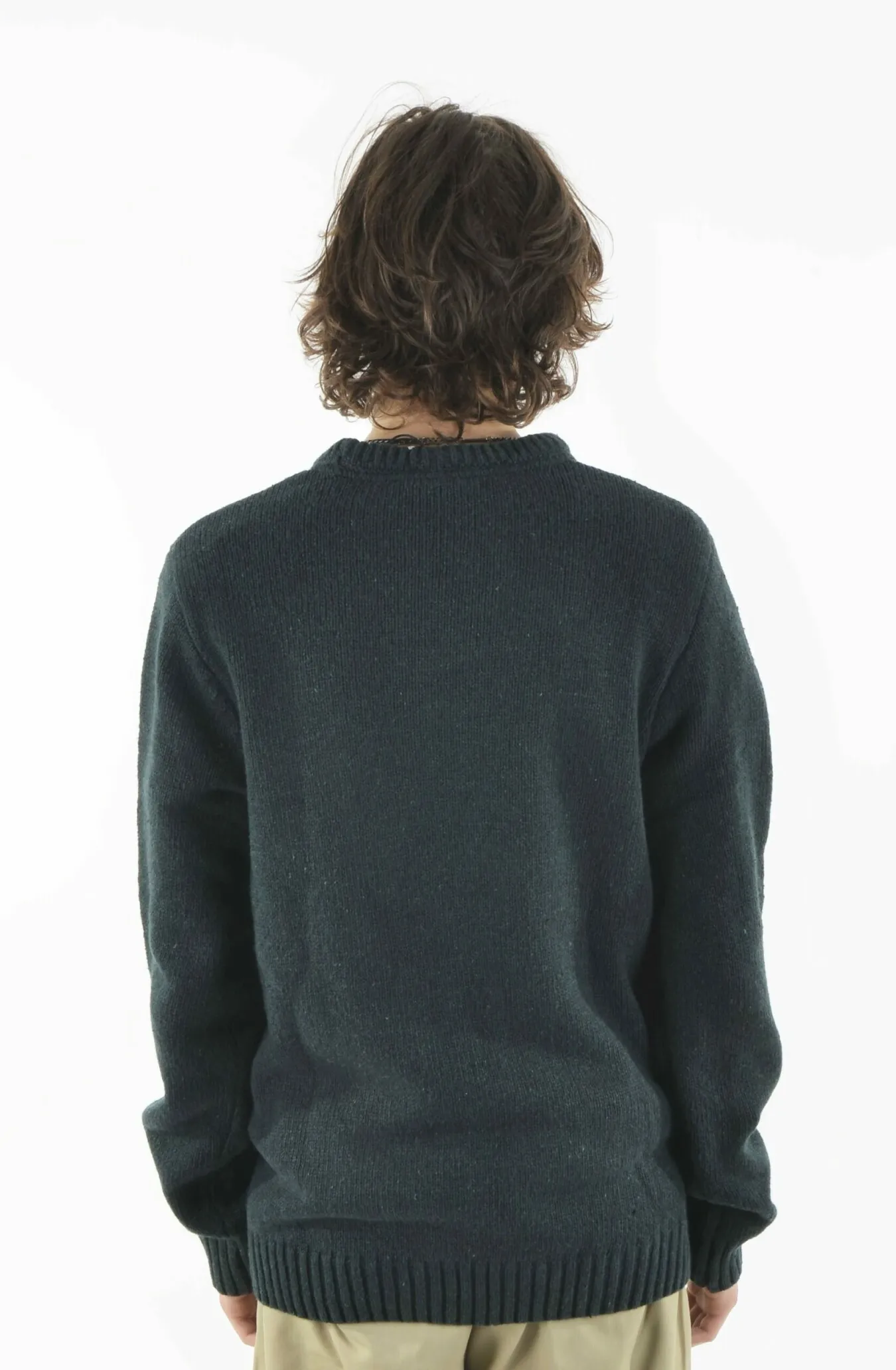 VOLCOM GREEN EDMONDER SWEATER MAGLIONE