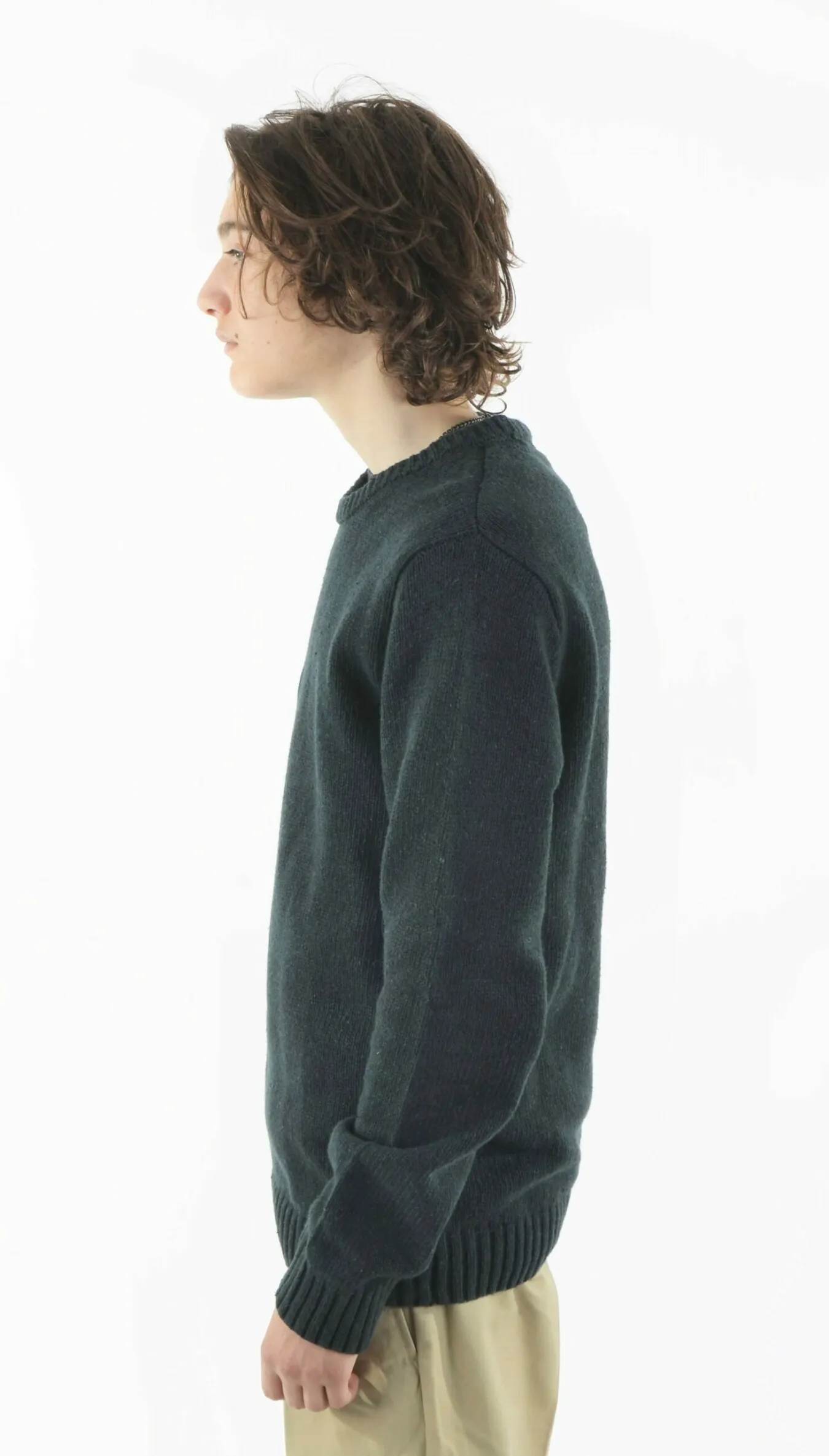 VOLCOM GREEN EDMONDER SWEATER MAGLIONE