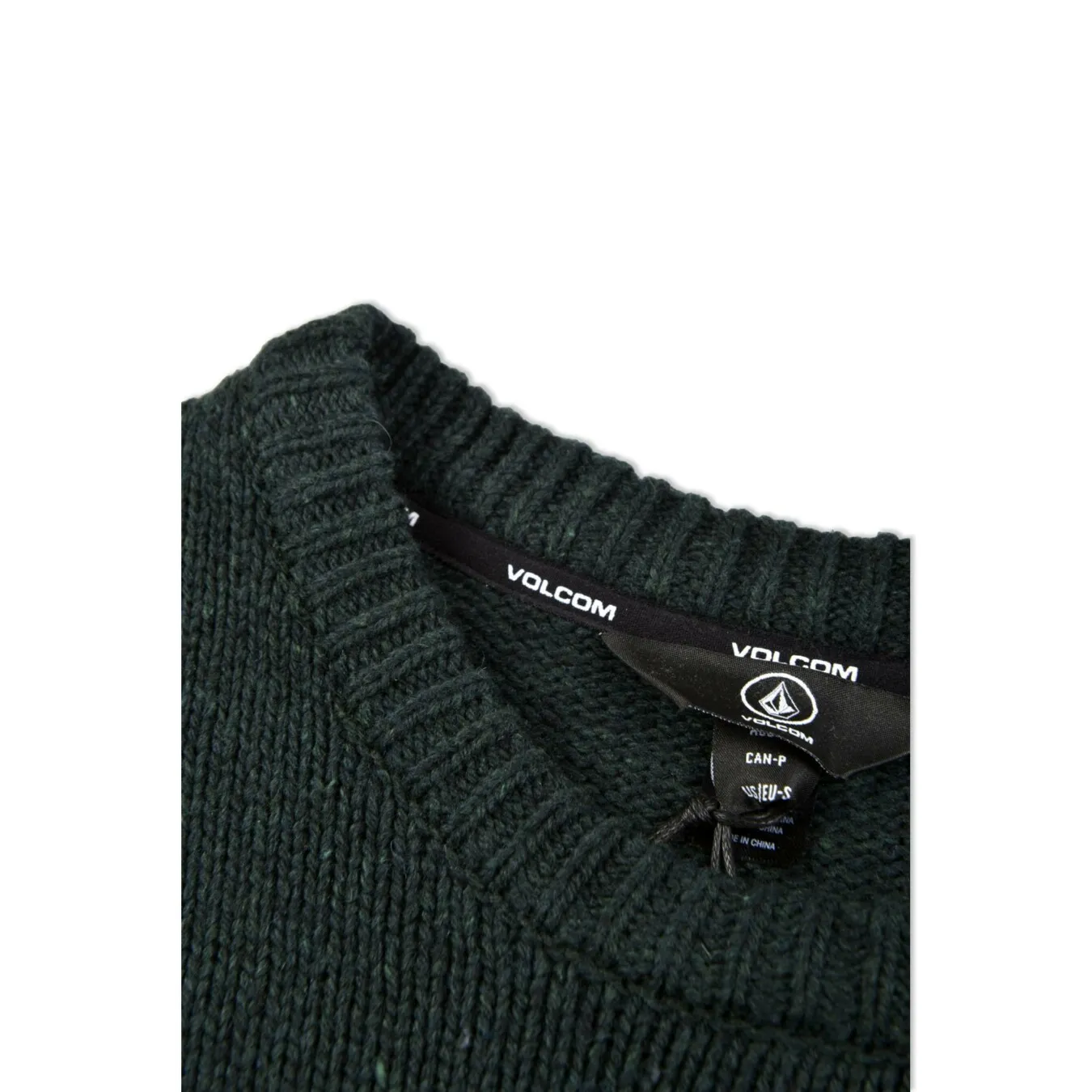 VOLCOM GREEN EDMONDER SWEATER MAGLIONE