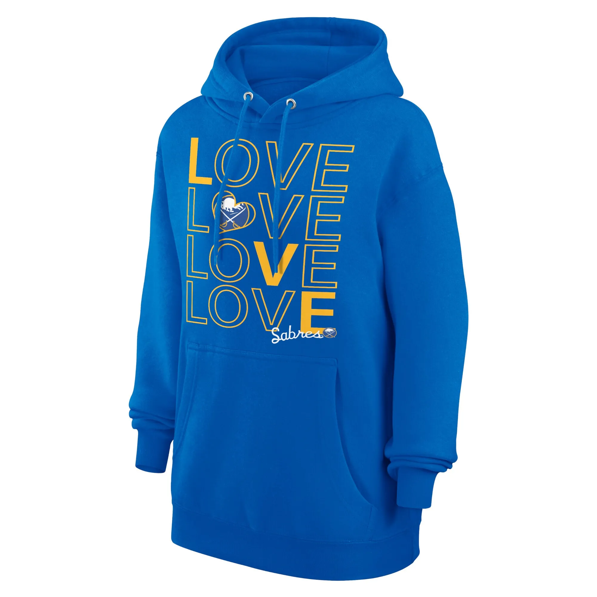 Women's Buffalo Sabres  G-III 4Her by Carl Banks Royal Hockey Love Fleece Pullover Hoodie