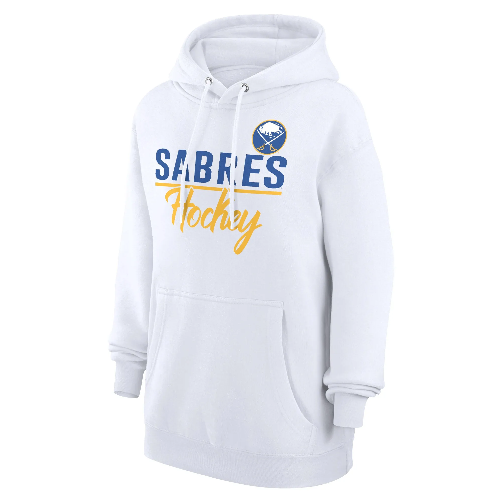 Women's Buffalo Sabres  G-III 4Her by Carl Banks White Team Fleece Pullover Hoodie