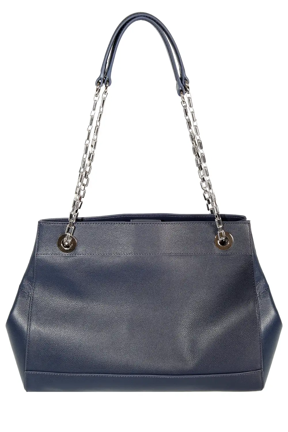 Womens Vky Original Leila Shoulder Classic Leather Bag Handbag - Navy