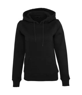 Womens/ladies organic hoodie black Build Your Brand